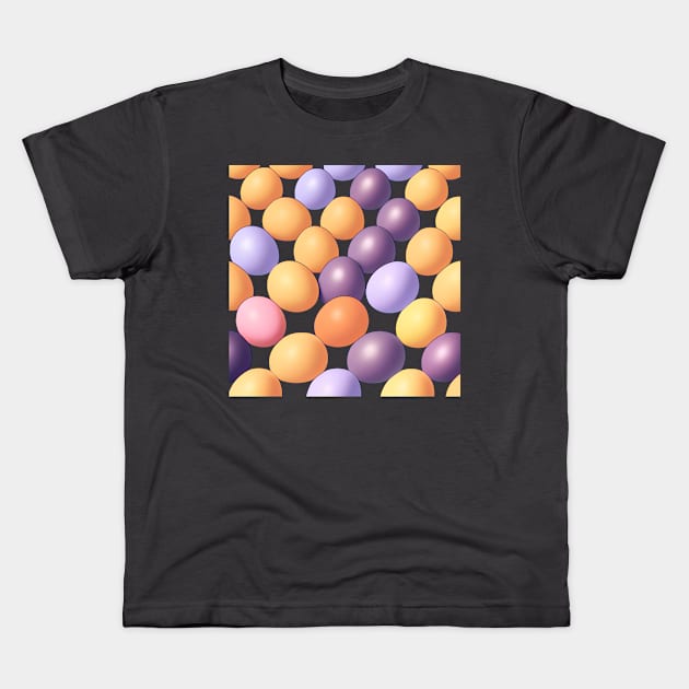 Easter Gumdrop Candy (MD23ETR027b) Kids T-Shirt by Maikell Designs